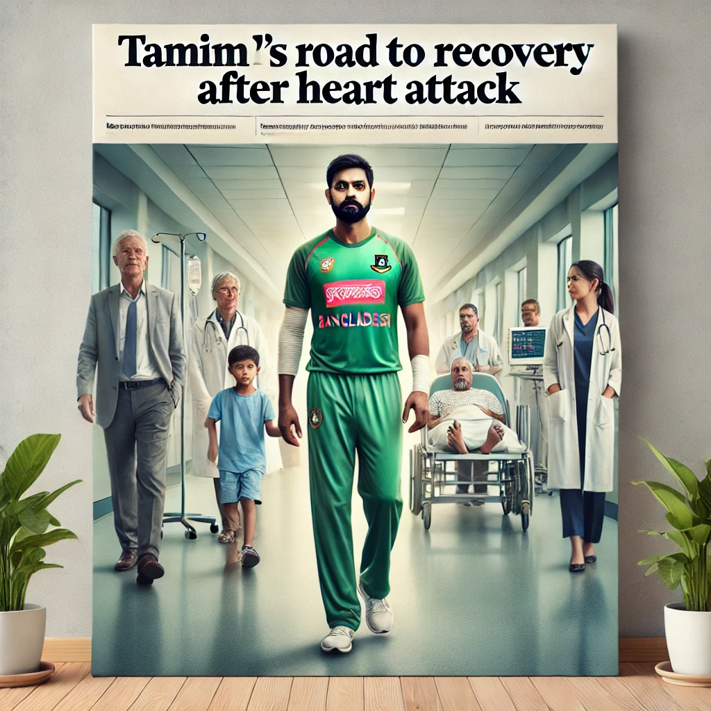 Ex-Bangladesh Cricket Captain Tamim Iqbal Begins Walking After Heart Attack; Doctors Advise Caution