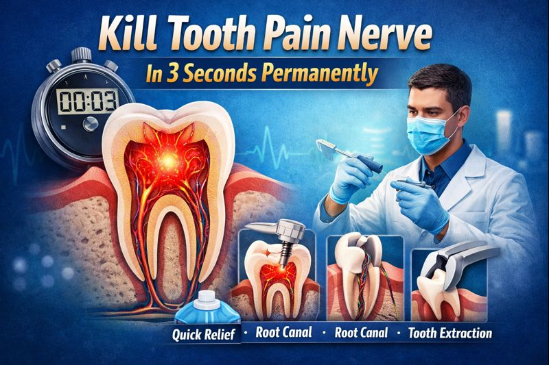 Kill Tooth Pain Nerve in 3 Seconds Permanently